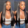 Mink Hair Straight Hair 13*4 13*6 Full Frontal pre made 100% Human Hair Wig