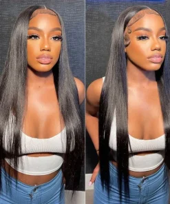 Mink Hair Straight Hair 13*4 13*6 Full Frontal pre made 100% Human Hair Wig