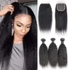 3 Bundles 100% Real Raw Hair Indian Wavy & with 13x4 HD Lace Frontal