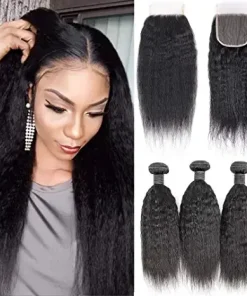 3 Bundles 100% Real Raw Hair Indian Wavy & with 13x4 HD Lace Frontal