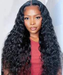 Mink Hair Water Wave 13*4 13*6 Full Frontal pre made 100% Human Hair Wig