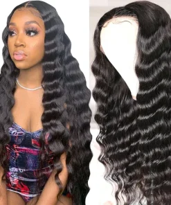 Mink Hair Loose Deep 4*4 / 5*5 Full Frontal pre made 100% Human Hair Wig