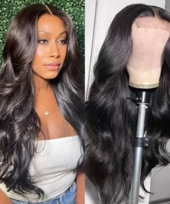 Kartek Mink Hair Body Wave 4*4 5x5 Full Closure pre made 100% Human Hair Wig