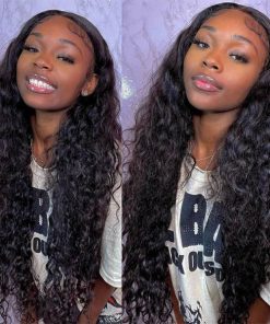 Burmese Curly Raw Hair 5x5 Transparent Lace Closure Wig