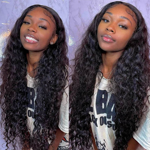 DonorsBurmeseCurlyRawHair5x5TransparentLaceClosureWig-f688