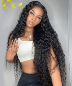 Cambodian Wavy Raw Hair 13x4 Transparent Lace Frontal Wig