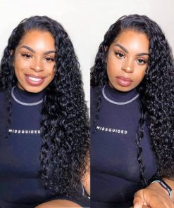 Natural colour Raw Hair Cambodian Wavy 4*4 5*5 HD / Transparent Full Lace Closure Wig 100%human hair