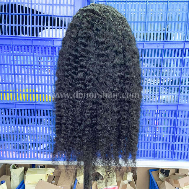 DonorsIndianCurlyRawHairTransparentLaceFrontalWig2-7a30