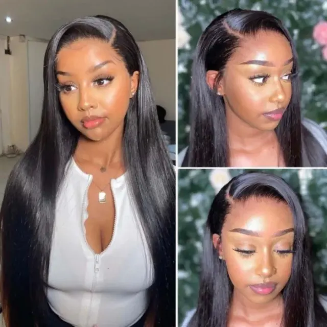 DonorsStraightRawHair13x4TransparentLaceFrontalWig-9d27