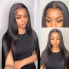 Straight Raw Hair 4x4 Transparent Lace Closure Wig