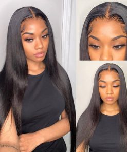 Straight Raw Hair 4x4 Transparent Lace Closure Wig